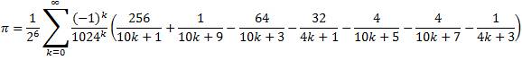 Bellard's Formula: