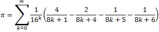 Plouffe's Formula: